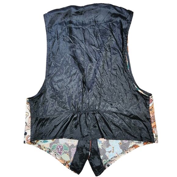 Backroad Blues vest teddy bears tapestry vintage size L - Picture 3 of 7